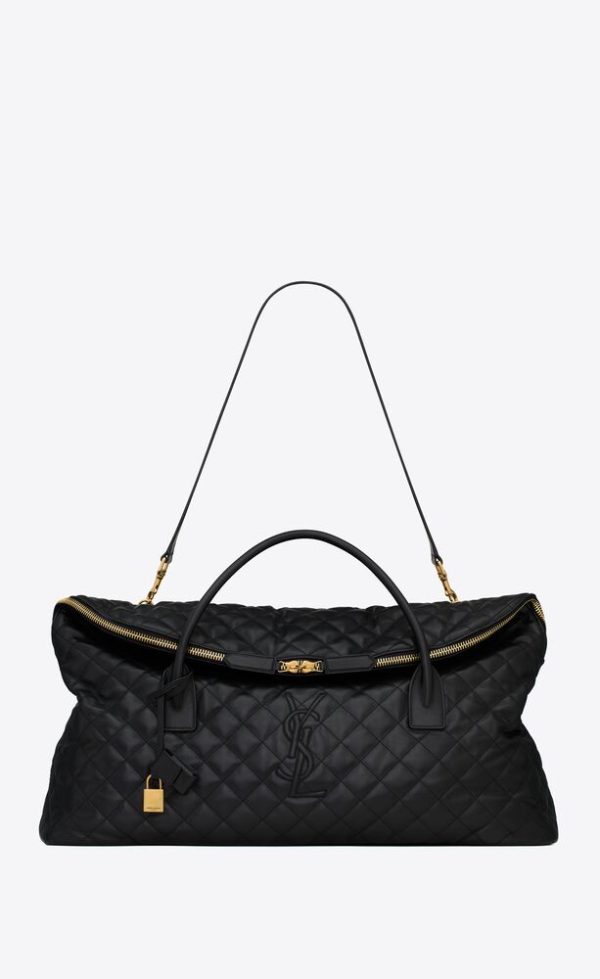 SAINT LAURENT ES GIANT TRAVEL BAG IN QUILTED LEATHER - Image 4