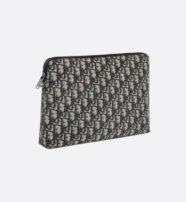 DIOR Pouch Beige and black Oblique jacquard - Image 2