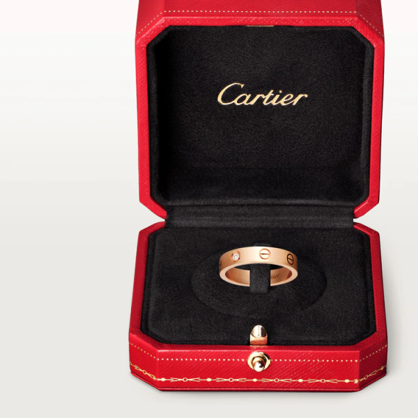 CARTIER LOVE WEDDING BAND, 1 DIAMOND - Image 7