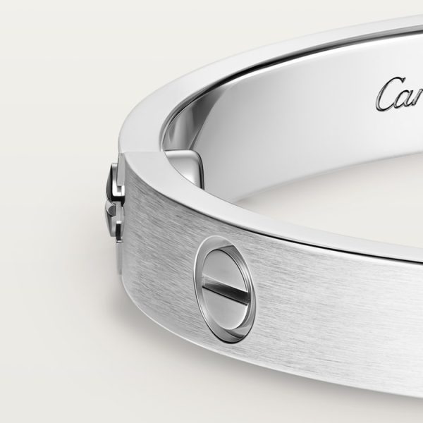 CARTIER LOVE BRACELET, CLASSIC MODEL, BRUSHED, 4 DIAMONDS - Image 8