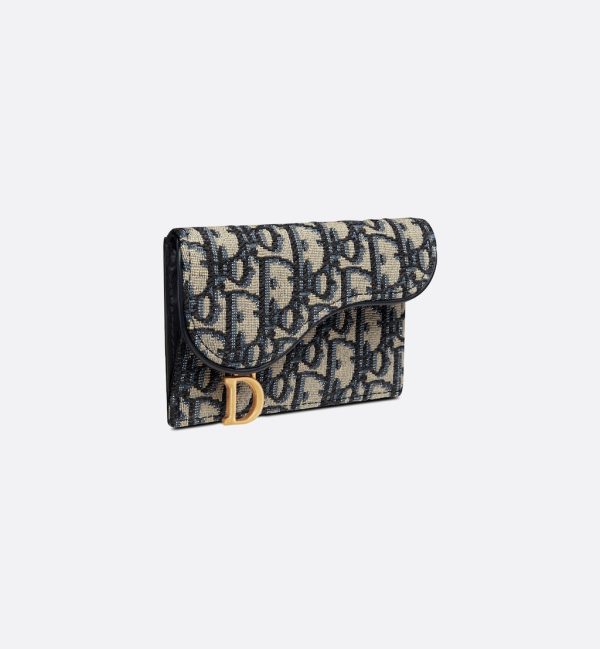 DIOR Saddle Cosmos Zipped Card Holder - Image 2