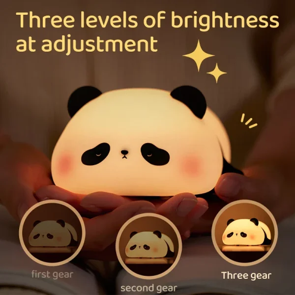 Silicone Little Cute Panda LED Night Light