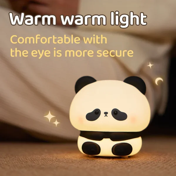 Silicone Little Cute Panda LED Night Light - Image 5