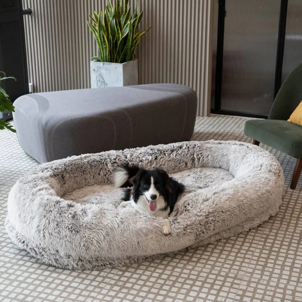 ✨TODAY ONLY🔔Luxury Super Large Sleep Deeper Oval Bed Human Dog Bed - Image 6