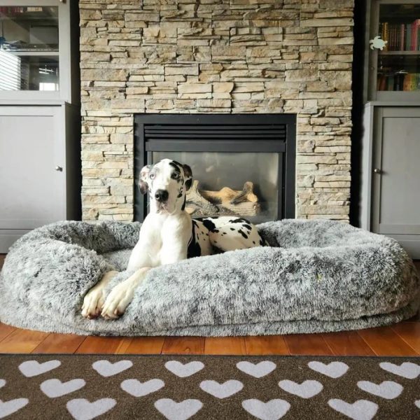 ✨TODAY ONLY🔔Luxury Super Large Sleep Deeper Oval Bed Human Dog Bed - Image 5