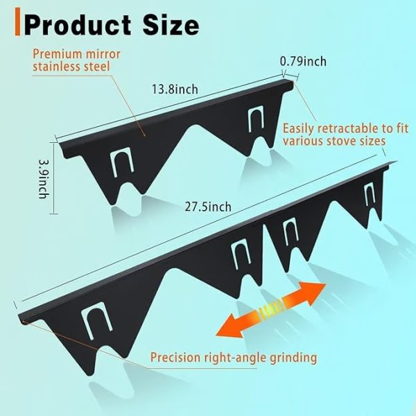 🔥🎁Retractable Stainless Steel Stove Gap Covers - Image 2