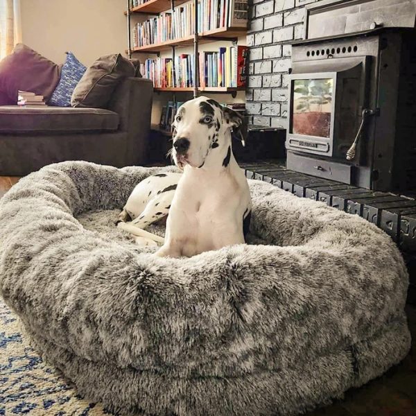 ✨TODAY ONLY🔔Luxury Super Large Sleep Deeper Oval Bed Human Dog Bed - Image 9