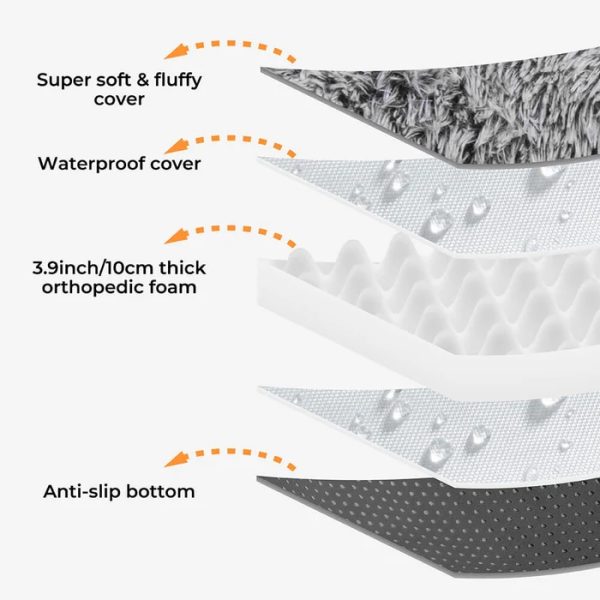 ✨TODAY ONLY🔔Luxury Super Large Sleep Deeper Oval Bed Human Dog Bed - Image 13