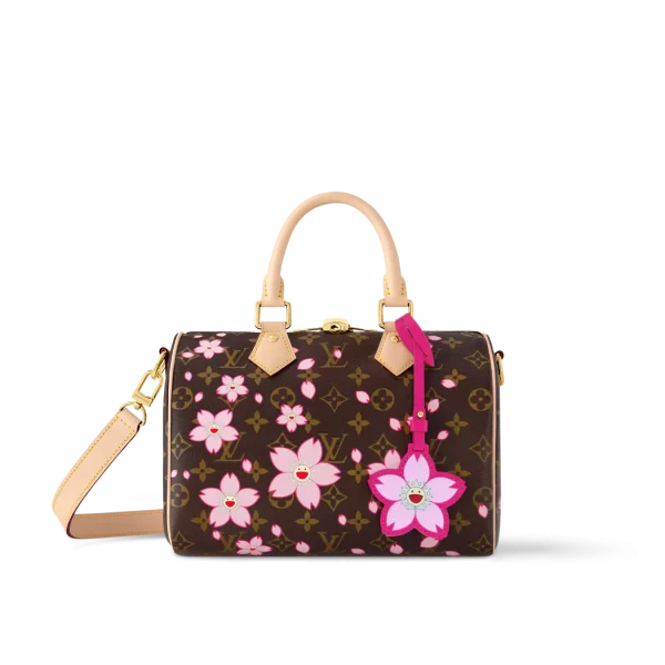 Louis Vuitton LV X TM Monogram Cherry Blossom Speedy Bandoulière 25 M14174